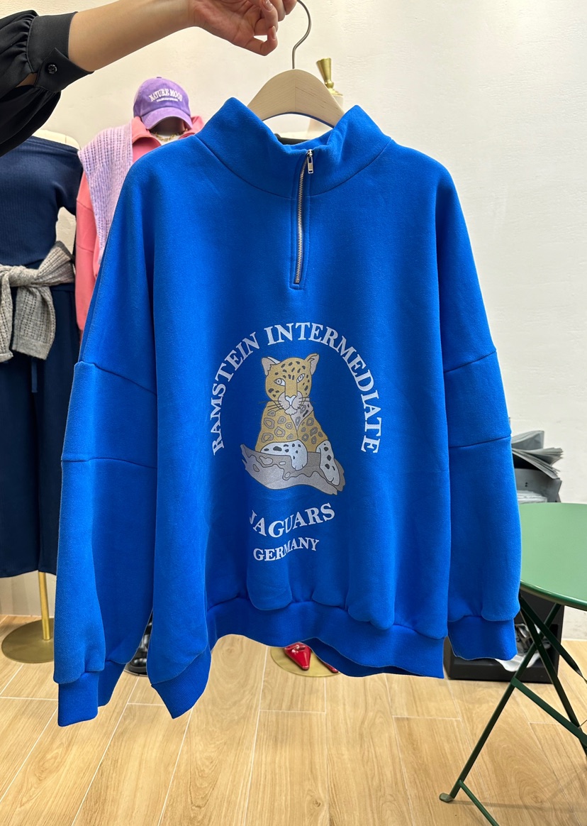 ANIMA韓國直郵女裝新款24秋冬職業人氣推薦熱賣衛衣拉絨拉鏈RIETTE衛衣圖色3