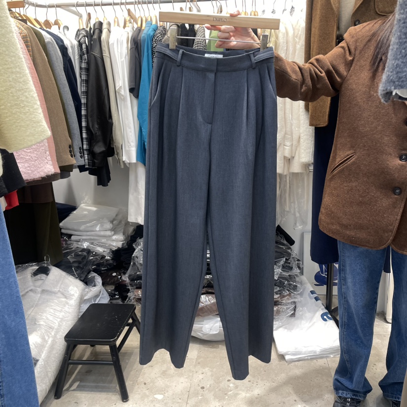 DUPLO韓國直郵東大門實拍女裝新款休閑時尚正裝褲西褲加絨拉絨ORRD正裝褲/西褲圖色1