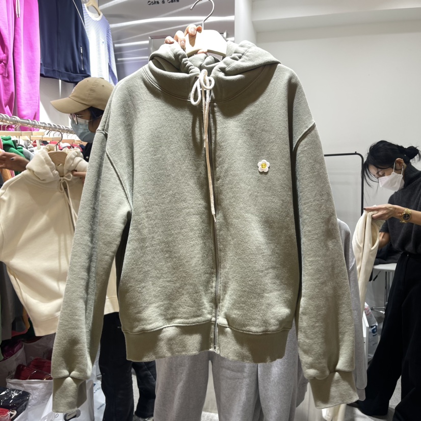 COKE CAKE韓國直郵東大門實拍女裝新品真品人氣衛衣拉鏈加絨COKE CAKE衛衣圖色5