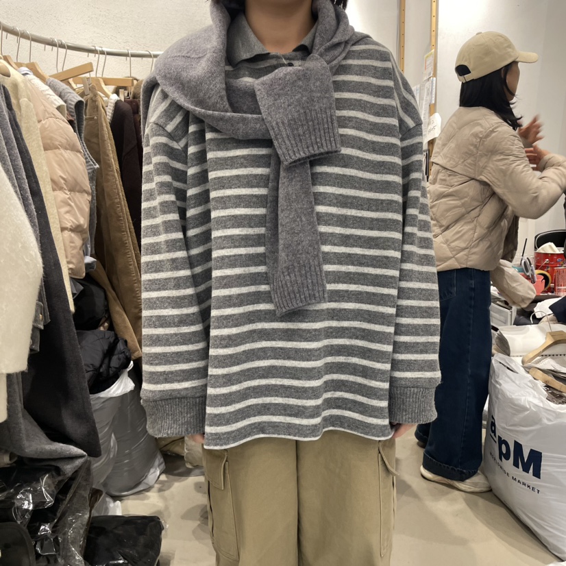 MONDAY TO SUNDAY韓國直郵東大門代購女裝新款人氣長袖T恤MONDAY TO SUNDAY長袖T恤