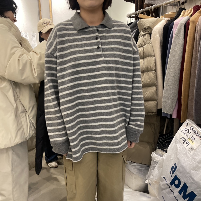 MONDAY TO SUNDAY韓國直郵東大門代購女裝新款人氣長袖T恤MONDAY TO SUNDAY長袖T恤圖色1