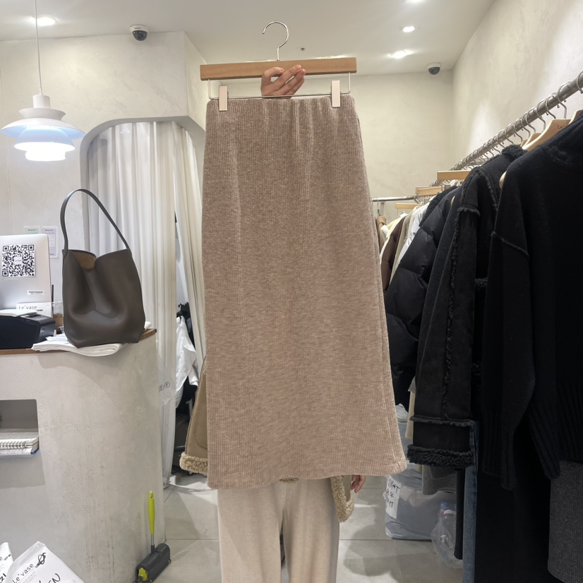 LE VASE韓國直郵女裝新款24秋冬真品推薦職業休閑時尚長裙LE VASE長裙