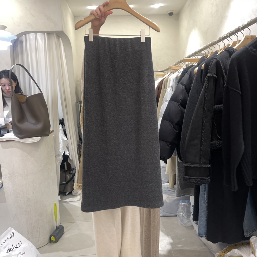 LE VASE韓國直郵女裝新款24秋冬真品推薦職業休閑時尚長裙LE VASE長裙圖色3