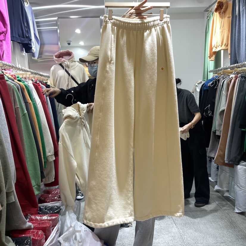 COKE CAKE韓國直郵東大門實拍女裝新品24秋冬休閑褲加絨CHAE休閑褲