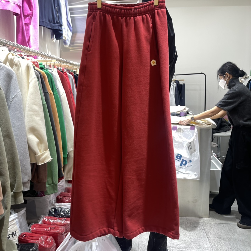 COKE CAKE韓國直郵東大門實拍女裝新品24秋冬休閑褲加絨CHAE休閑褲圖色3