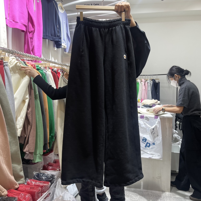 COKE CAKE韓國直郵東大門實拍女裝新品24秋冬休閑褲加絨CHAE休閑褲圖色6