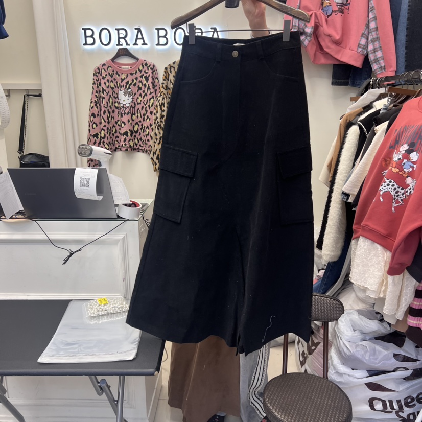 BORA BORA韓國直郵東大門代購女裝新款人氣真品職業長裙口袋BORA BORA長裙圖色2