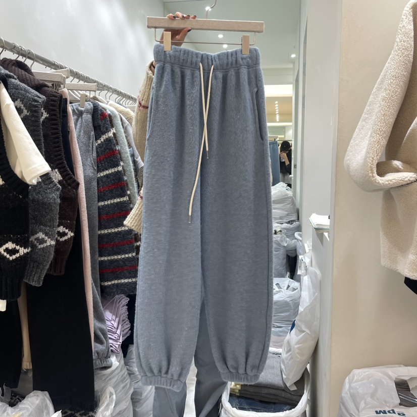A.SOME韓國直郵東大門代購女裝新品時尚人氣熱賣休閑褲拉絲A.SOME休閑褲圖色3