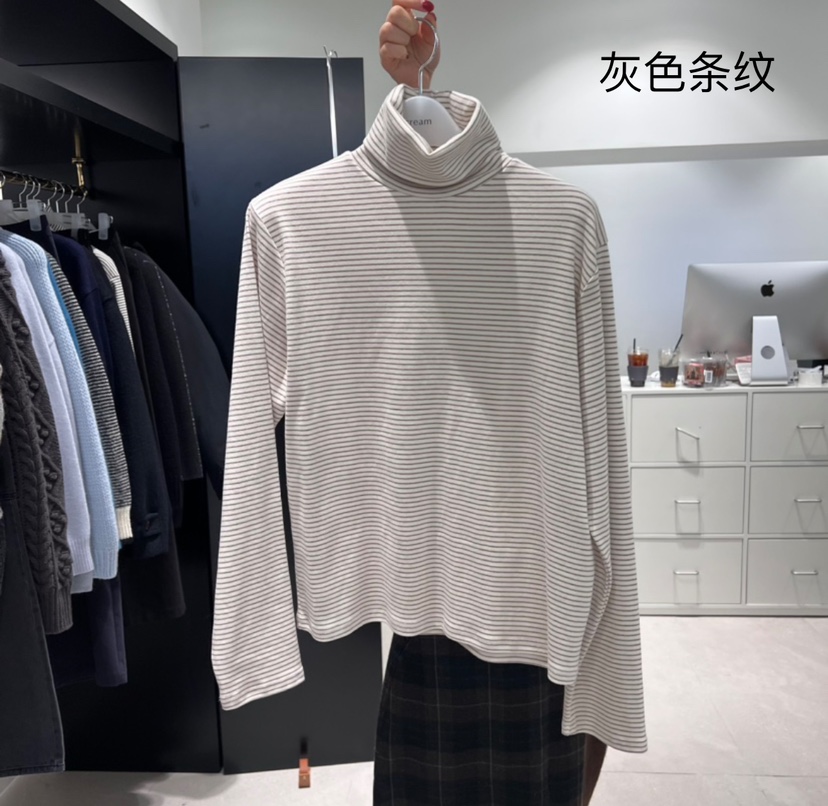 VILLETTE/REFORM韓國直郵東大門實拍女裝新款職業休閑長袖T恤CREAM-P長袖T恤