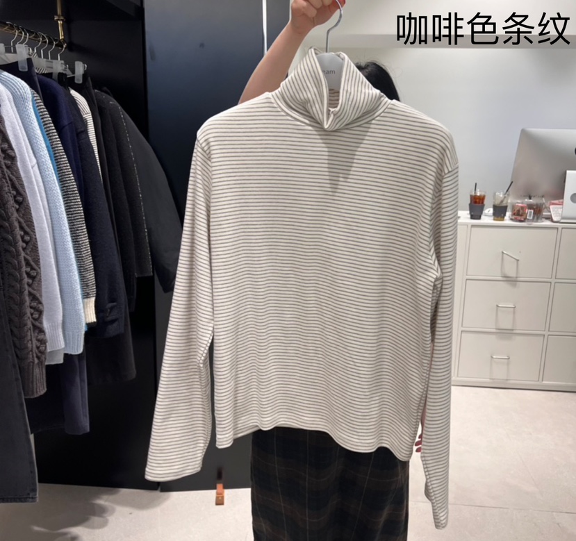 VILLETTE/REFORM韓國直郵東大門實拍女裝新款職業休閑長袖T恤CREAM-P長袖T恤圖色2