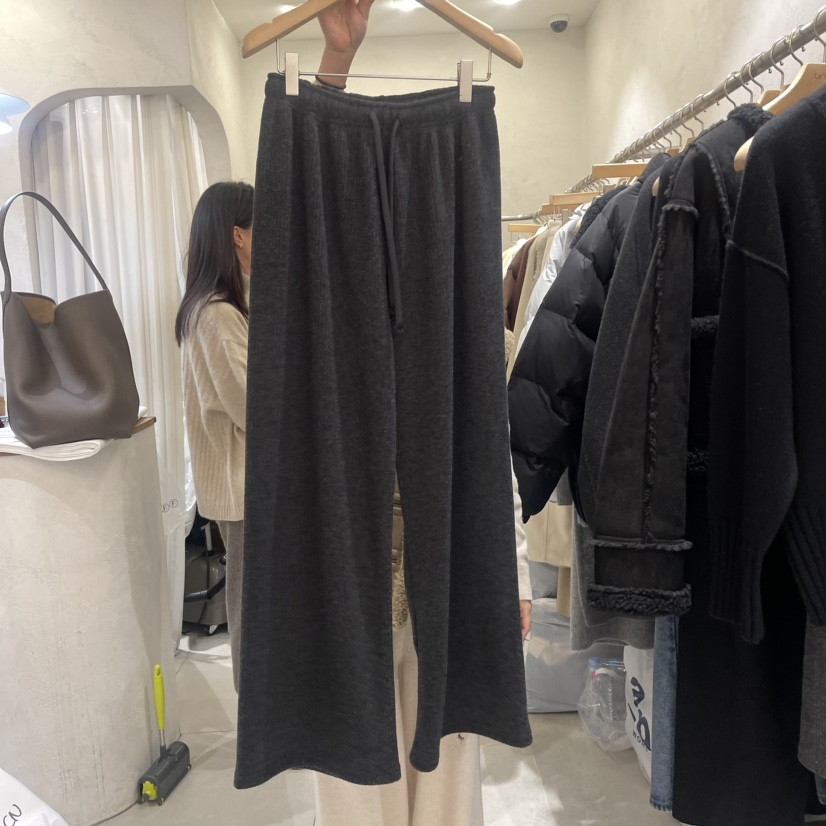 LE VASE韓國直郵東大門代購女裝新品24秋冬職業真品休閑褲LE VASE休閑褲圖色2