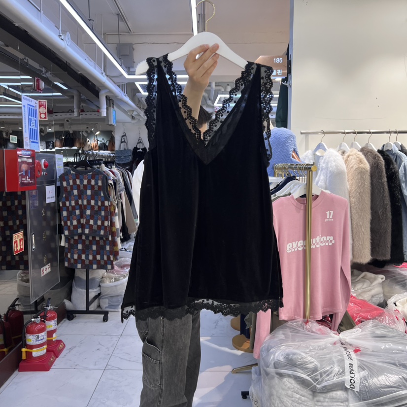 ENDOLPHIN直郵韓國代購女裝新品推薦時尚真品人氣休閑吊帶背心ENDOLPHIN吊帶/背心