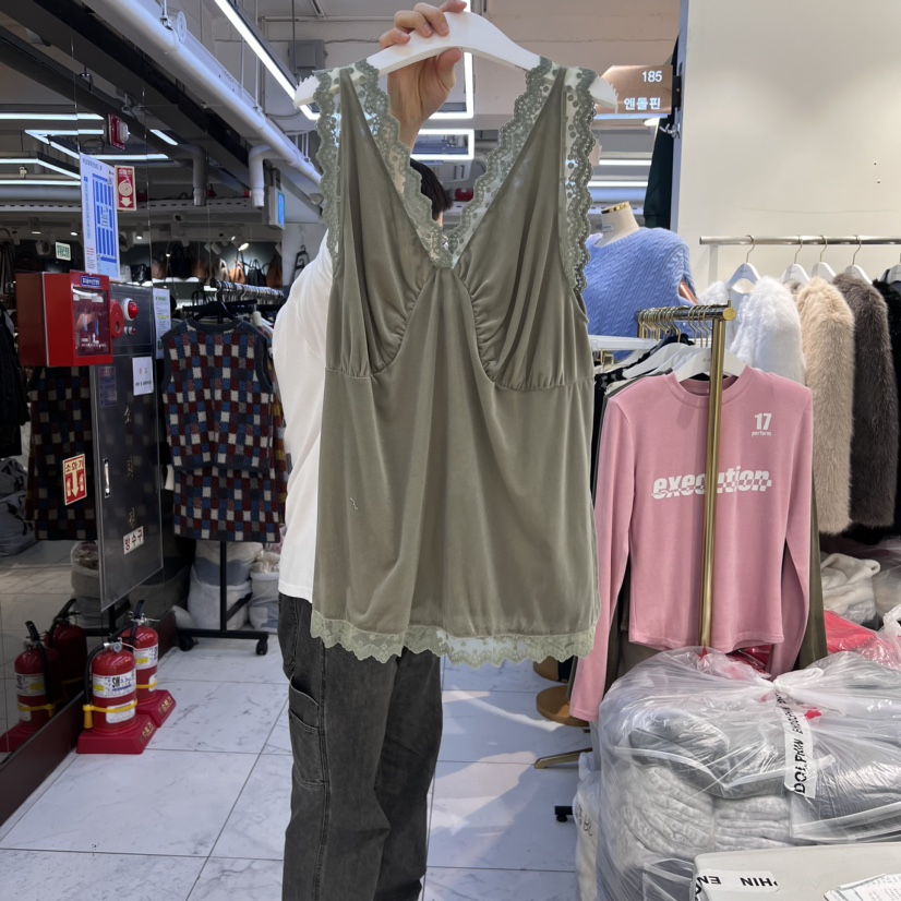 ENDOLPHIN直郵韓國代購女裝新品推薦時尚真品人氣休閑吊帶背心ENDOLPHIN吊帶/背心圖色2