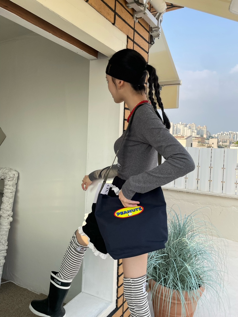 LEJUNEV-P韓國直郵東大門代購女裝新品時尚單肩斜跨包史努比LEJUNEV-P單肩/斜跨包