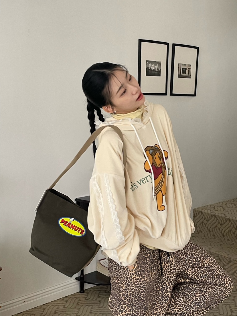 LEJUNEV-P韓國直郵東大門代購女裝新品時尚單肩斜跨包史努比LEJUNEV-P單肩/斜跨包