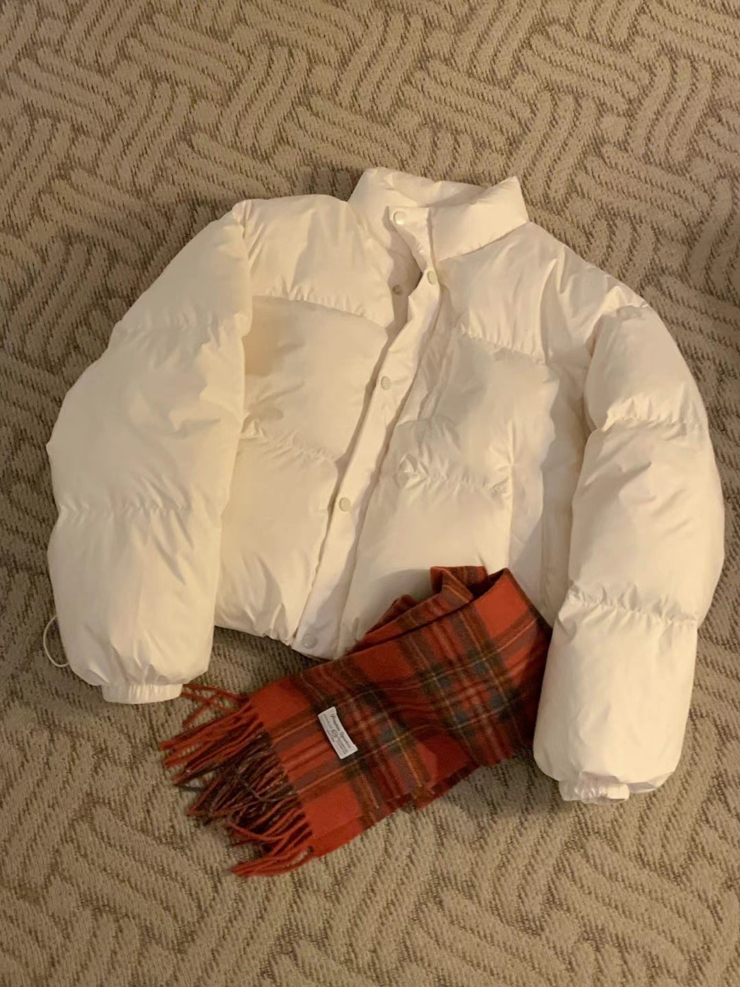 SIGNATURE韓國直郵女裝新品職業24秋冬時尚熱賣短款棉服填充SIGNATURE短款棉服