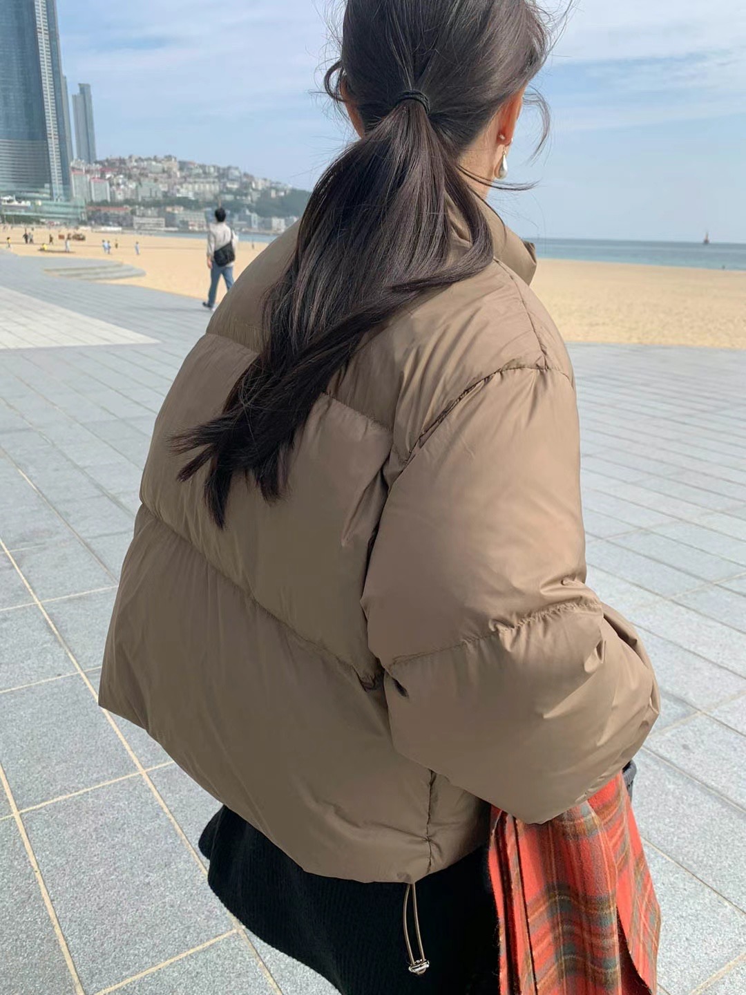 SIGNATURE韓國直郵女裝新品職業24秋冬時尚熱賣短款棉服填充SIGNATURE短款棉服
