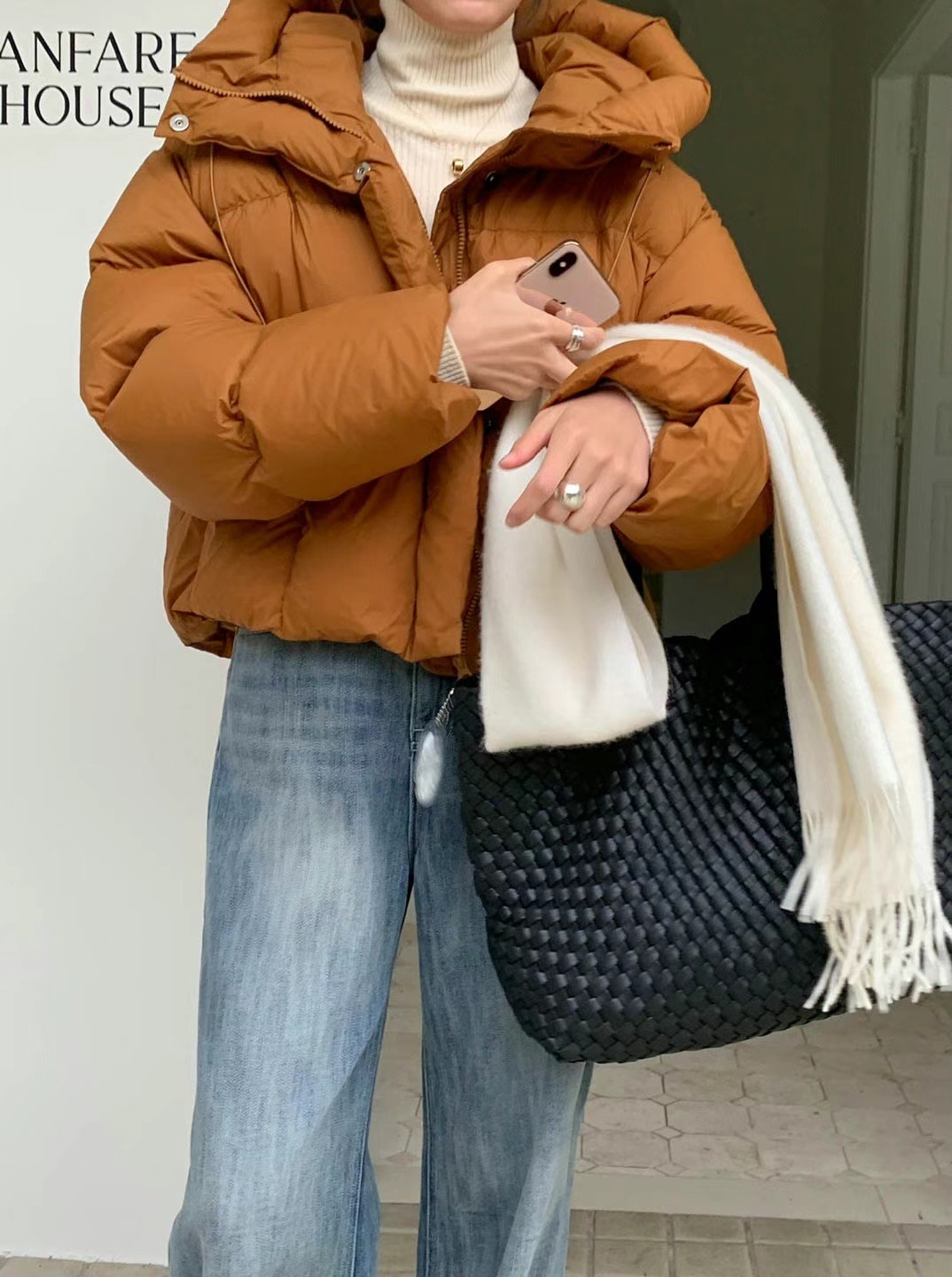 SIGNATURE韓國直郵女裝新款休閑時尚真品熱賣24秋冬短款羽絨服SIGNATURE短款羽絨服
