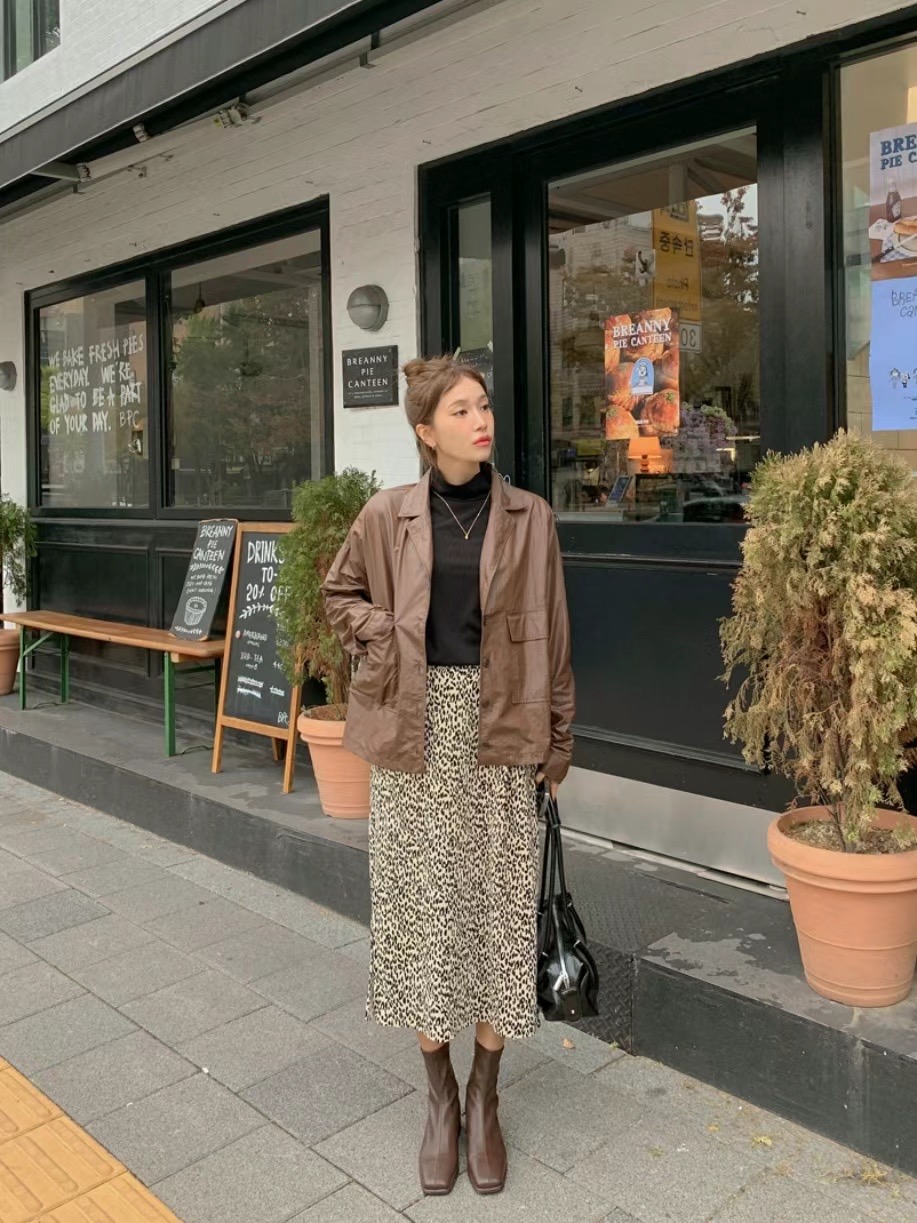 NADRI-나드리-OT直郵韓國代購女裝新款熱賣人氣休閑夾克皮革NADRI夾克