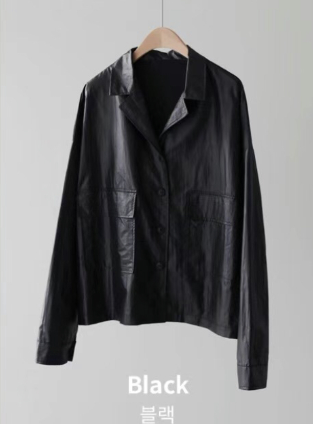 NADRI-나드리-OT直郵韓國代購女裝新款熱賣人氣休閑夾克皮革NADRI夾克圖色2