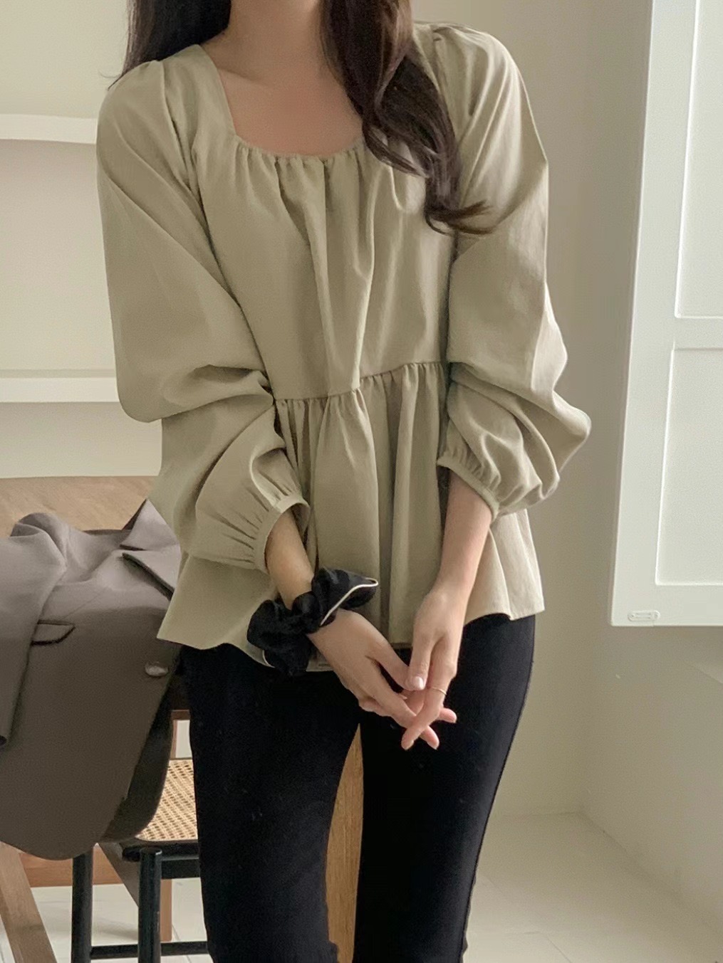 NADRI-나드리-OT韓國直郵東大門實拍女裝新款人氣襯衫蕾絲衫NADRI襯衫/蕾絲衫