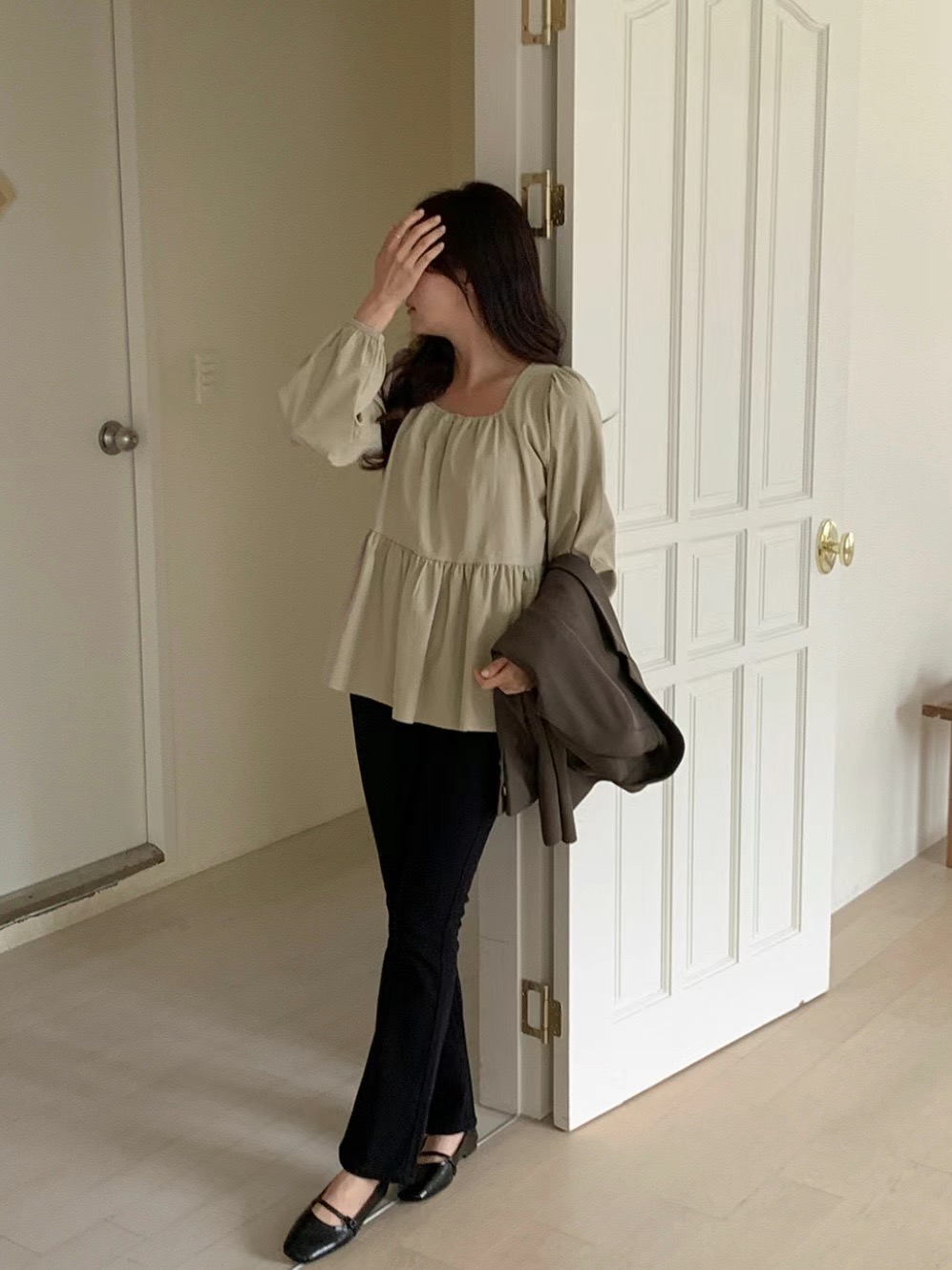 NADRI-나드리-OT韓國直郵東大門實拍女裝新款人氣襯衫蕾絲衫NADRI襯衫/蕾絲衫