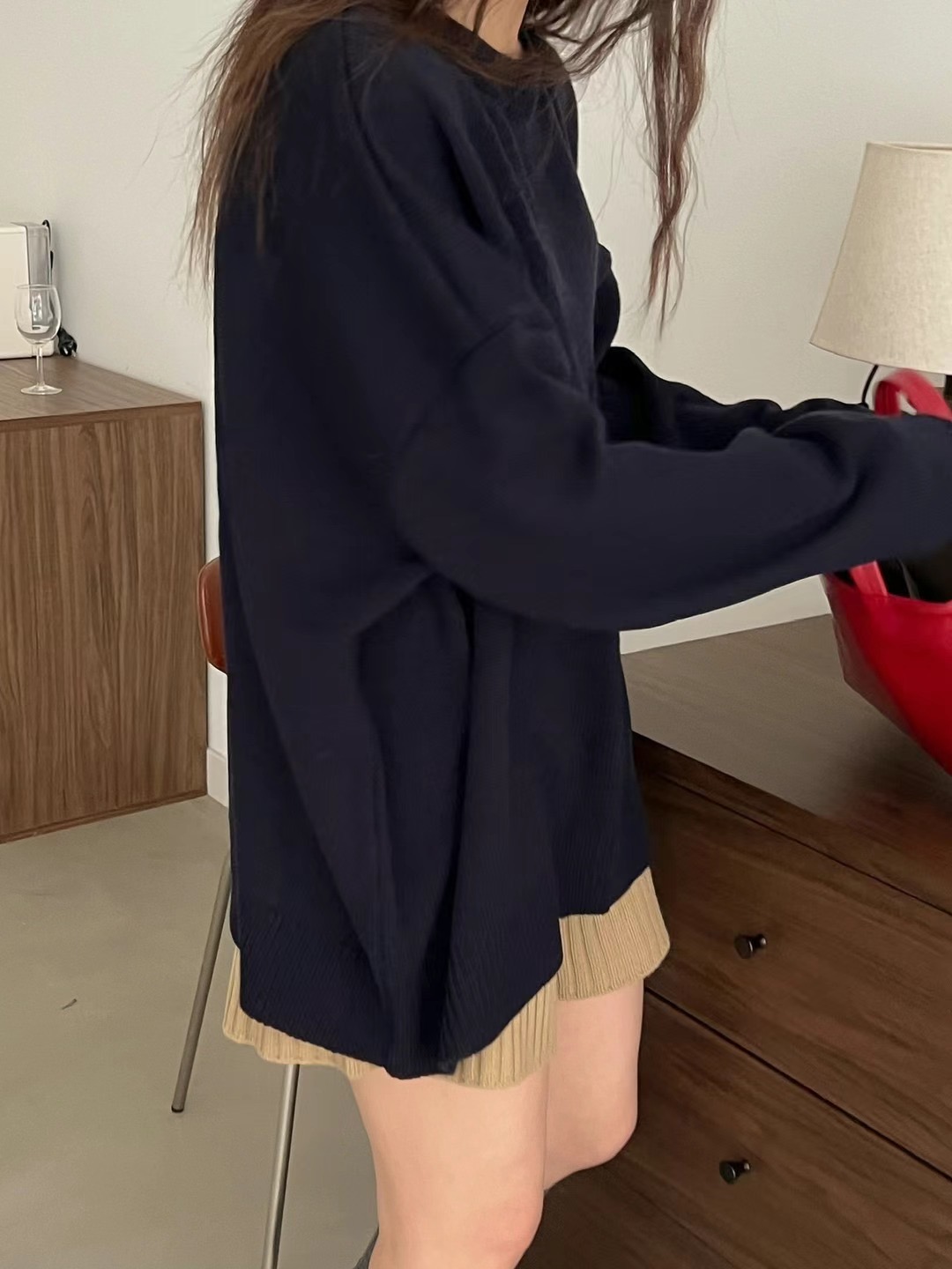 NADRI-나드리-OT韓國直郵東大門實拍女裝新品人氣長袖T恤NADRI長袖T恤