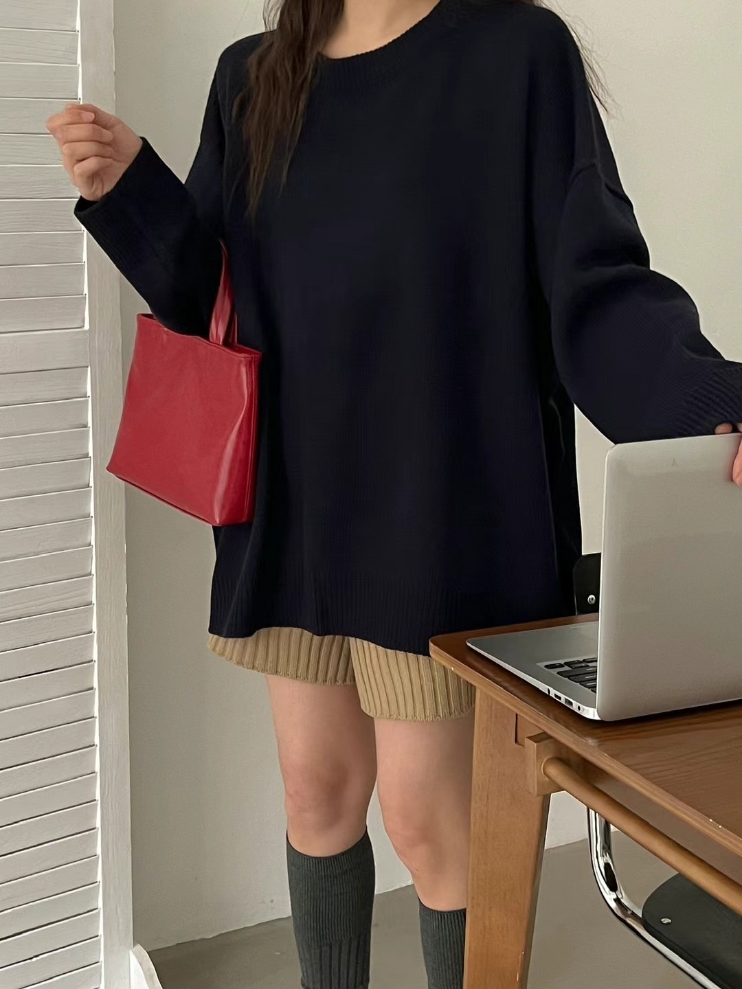 NADRI-나드리-OT韓國直郵東大門實拍女裝新品人氣長袖T恤NADRI長袖T恤圖色4