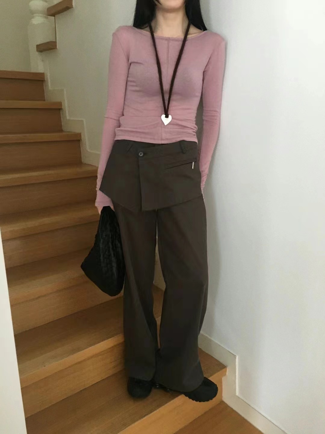 AVANDACE韓國直郵東大門代購女裝新品24秋冬職業裙褲可拆卸AVANDACE裙褲