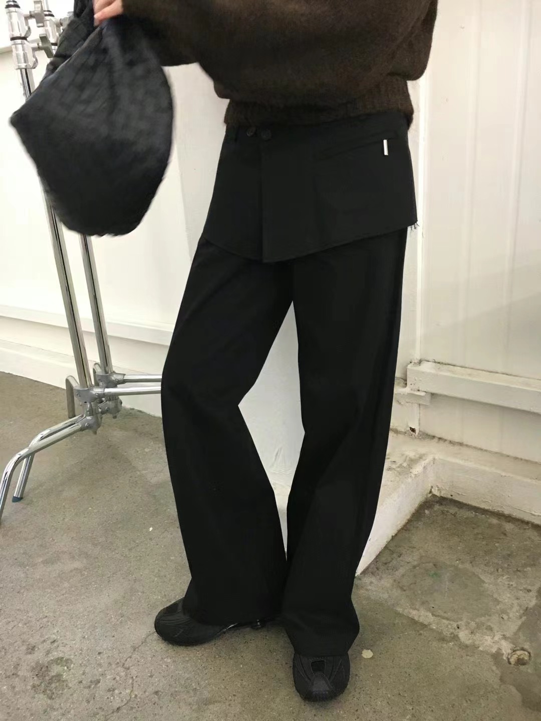 AVANDACE韓國直郵東大門代購女裝新品24秋冬職業裙褲可拆卸AVANDACE裙褲