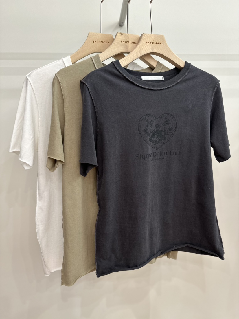 BARCE LONA直郵韓國代購女裝新品24秋冬推薦時尚真品T恤BARCE LONAT恤