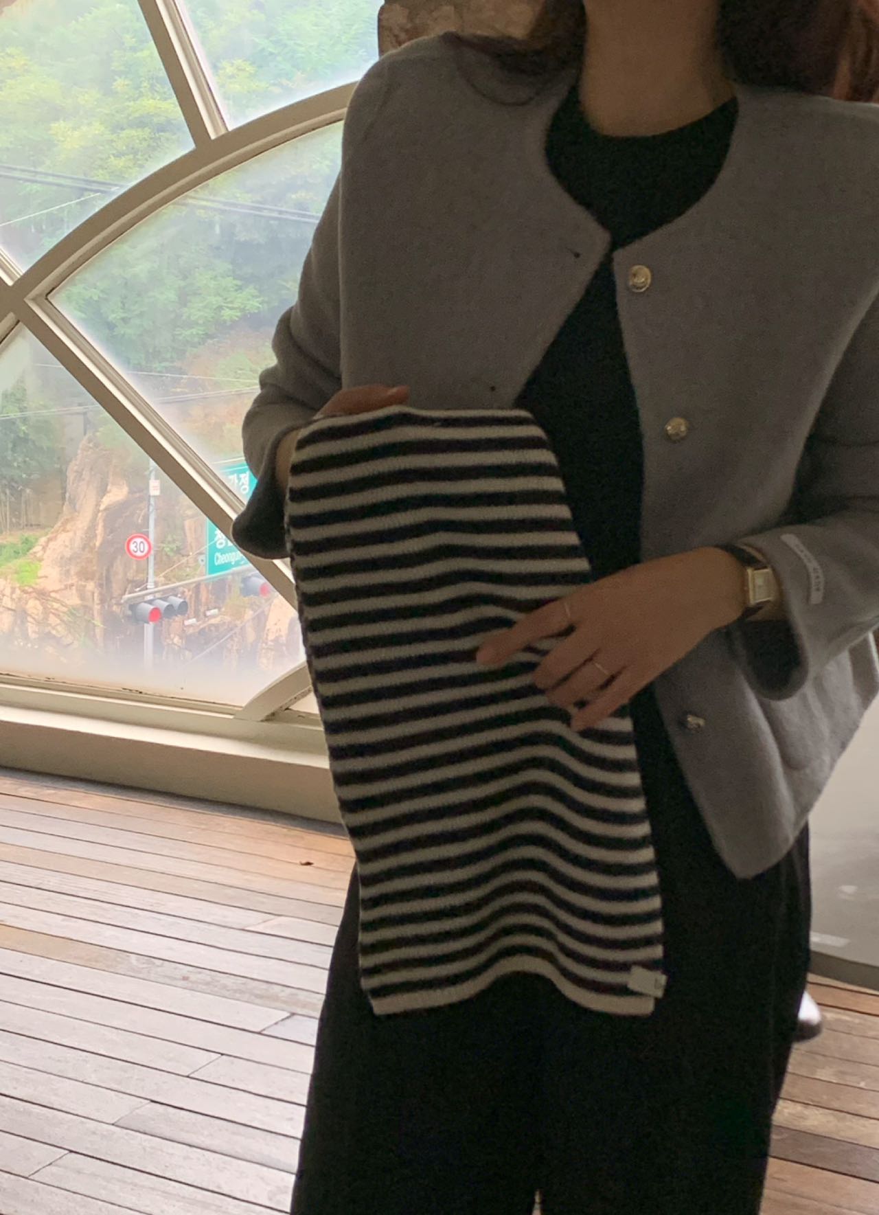 LOVEUS直郵韓國代購女裝新品休閑人氣真品推薦24秋冬圍巾披肩LOVEUS圍巾/披肩