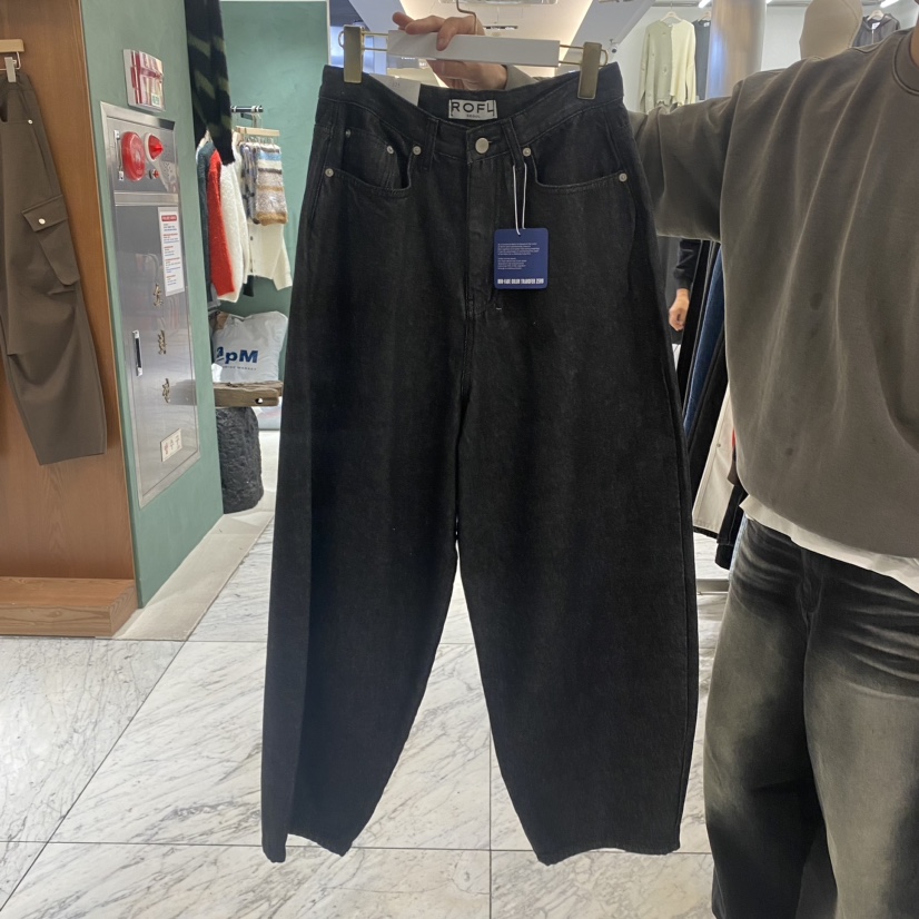RAON韓國直郵女裝新品時尚熱賣推薦真品24秋冬職業牛仔褲ROFL牛仔褲