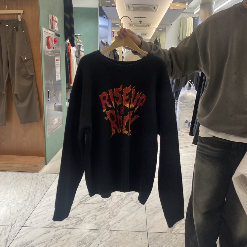 RAON直郵韓國代購女裝新品推薦休閑人氣熱賣24秋冬時尚毛衣ROFL毛衣圖色2