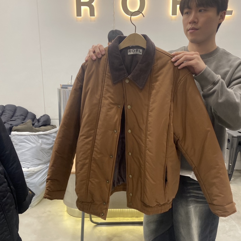 RAON直郵韓國代購女裝新款職業休閑時尚熱賣推薦24秋冬夾克填充ROFL夾克