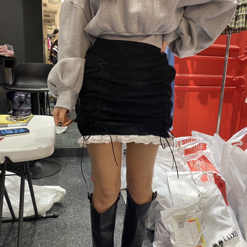 Rare Closet韓國直郵東大門代購女裝新品真品職業短裙蕾絲RARE CLOSET短裙圖色3
