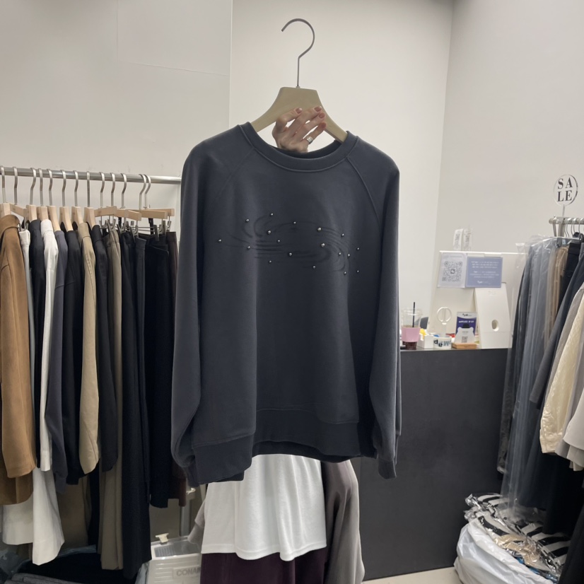 sea sand salt韓國直郵東大門代購女裝新品推薦24秋冬衛衣加絨EYEL衛衣圖色3