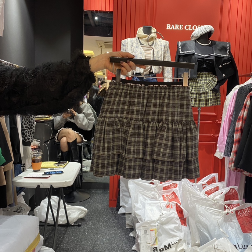 Rare Closet韓國直郵東大門代購女裝新品人氣24秋冬短裙RARE CLOSET短裙