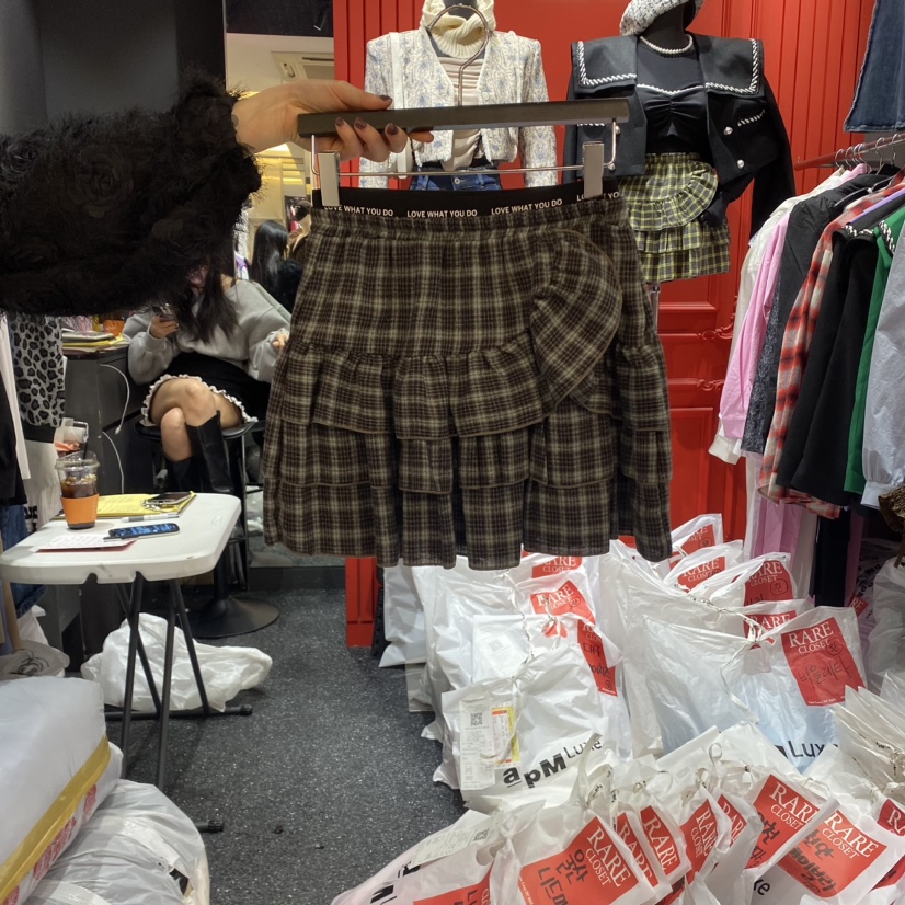 Rare Closet韓國直郵東大門代購女裝新品人氣24秋冬短裙RARE CLOSET短裙圖色2