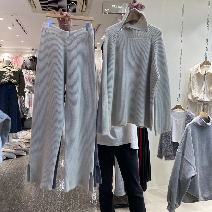 CELI_NA韓國直郵東大門實拍女裝新品休閑職業時尚人氣真品套裝CELI_NA套裝圖色2