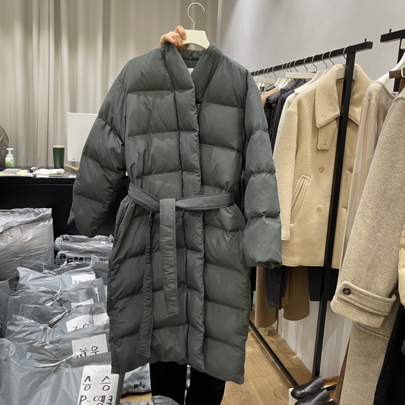 ARVE韓國直郵東大門實拍女裝新款推薦短款羽絨服含腰帶填充絨ARVE短款羽絨服圖色2