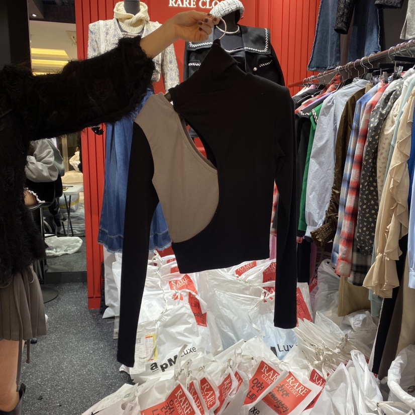 Rare Closet韓國直郵女裝新款24秋冬職業真品熱賣長袖T恤RARE CLOSET長袖T恤