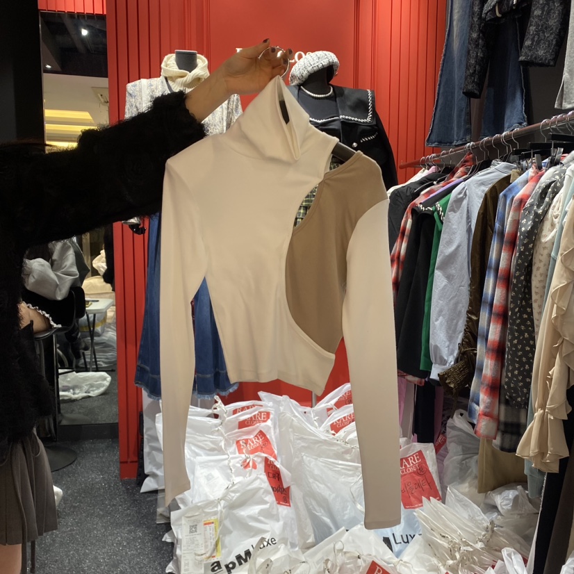 Rare Closet韓國直郵女裝新款24秋冬職業真品熱賣長袖T恤RARE CLOSET長袖T恤