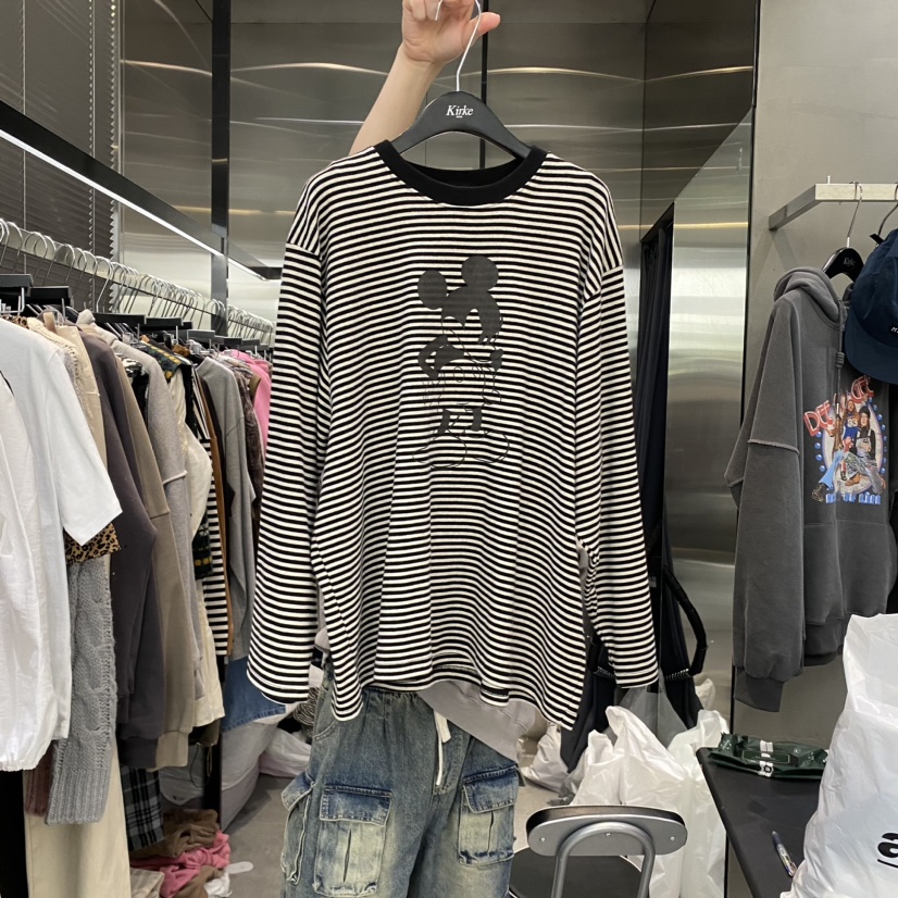 KirKe韓國直郵東大門代購女裝新品推薦人氣真品職業長袖T恤KIRKE長袖T恤