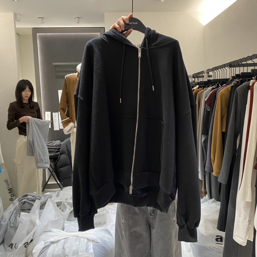 NAME VALUE韓國直郵女裝新款推薦時尚職業真品衛衣加絨復古OVER NEAR衛衣圖色3