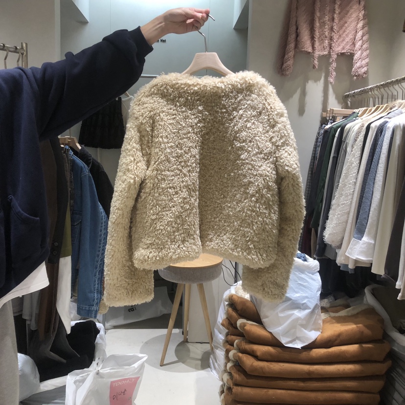 TOO HOT韓國直郵女裝新品休閑職業熱賣人氣24秋冬短款大衣TOO HOT短款大衣