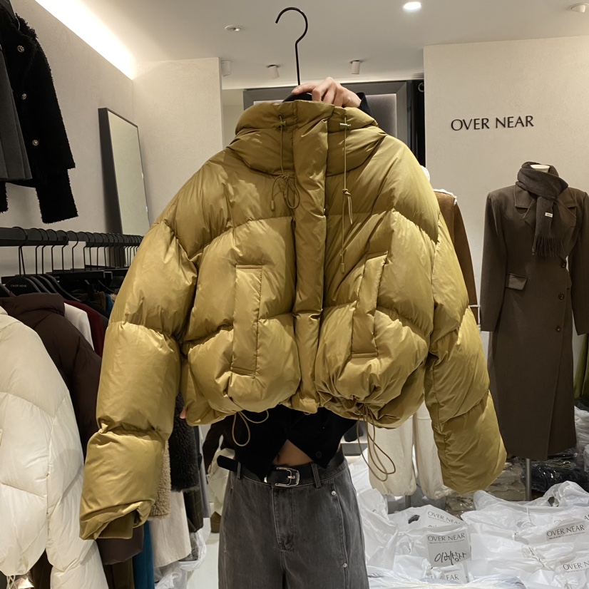 NAME VALUE韓國直郵女裝新款人氣時尚推薦休閑短款羽絨服絨OVER NEAR短款羽絨服