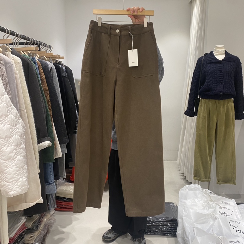 IRVINE韓國直郵女裝新款職業推薦熱賣休閑真品24秋冬休閑褲IRVINE休閑褲
