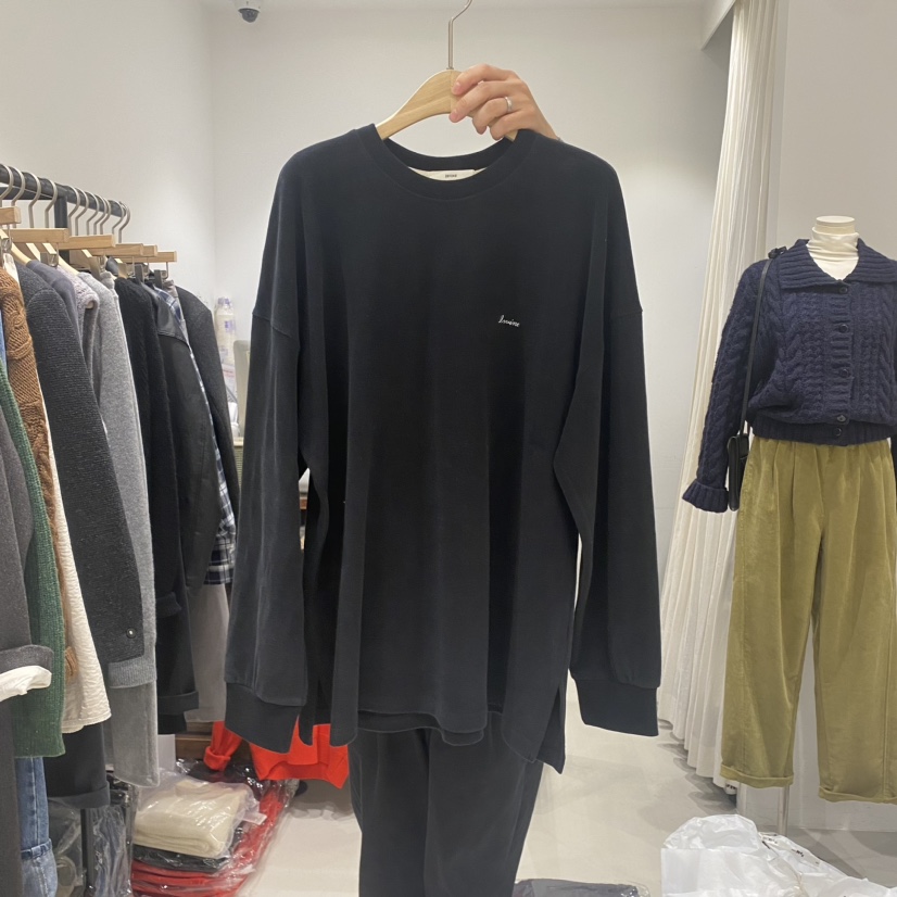 IRVINE直郵韓國代購女裝新品時尚24秋冬職業人氣真品長袖T恤IRVINE長袖T恤圖色3
