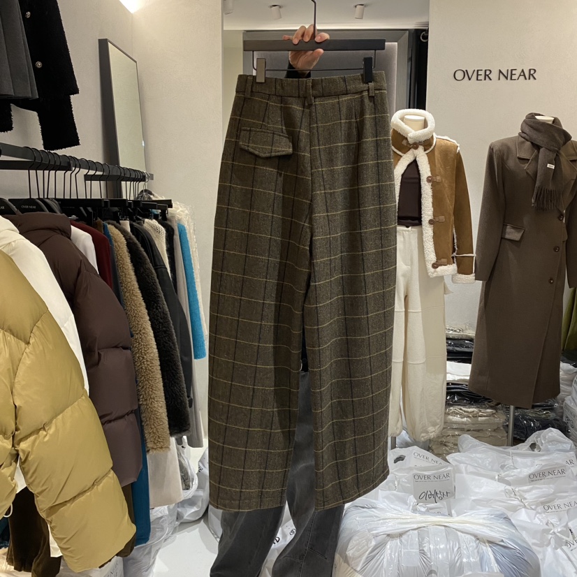 NAME VALUE韓國直郵東大門代購女裝新品推薦時尚熱賣休閑褲OVER NEAP休閑褲